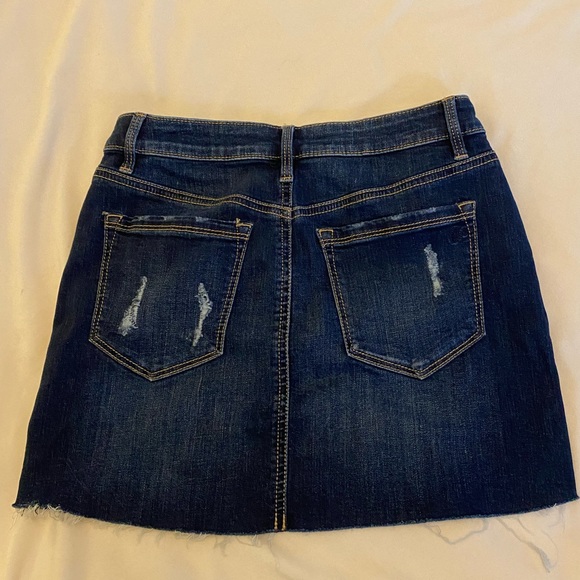American Rag Raw Hem Denim Skirt - Picture 2 of 3